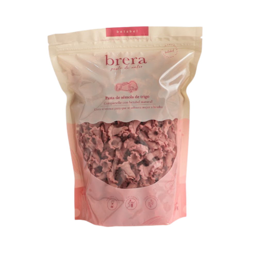 Campanelle de betabel natural