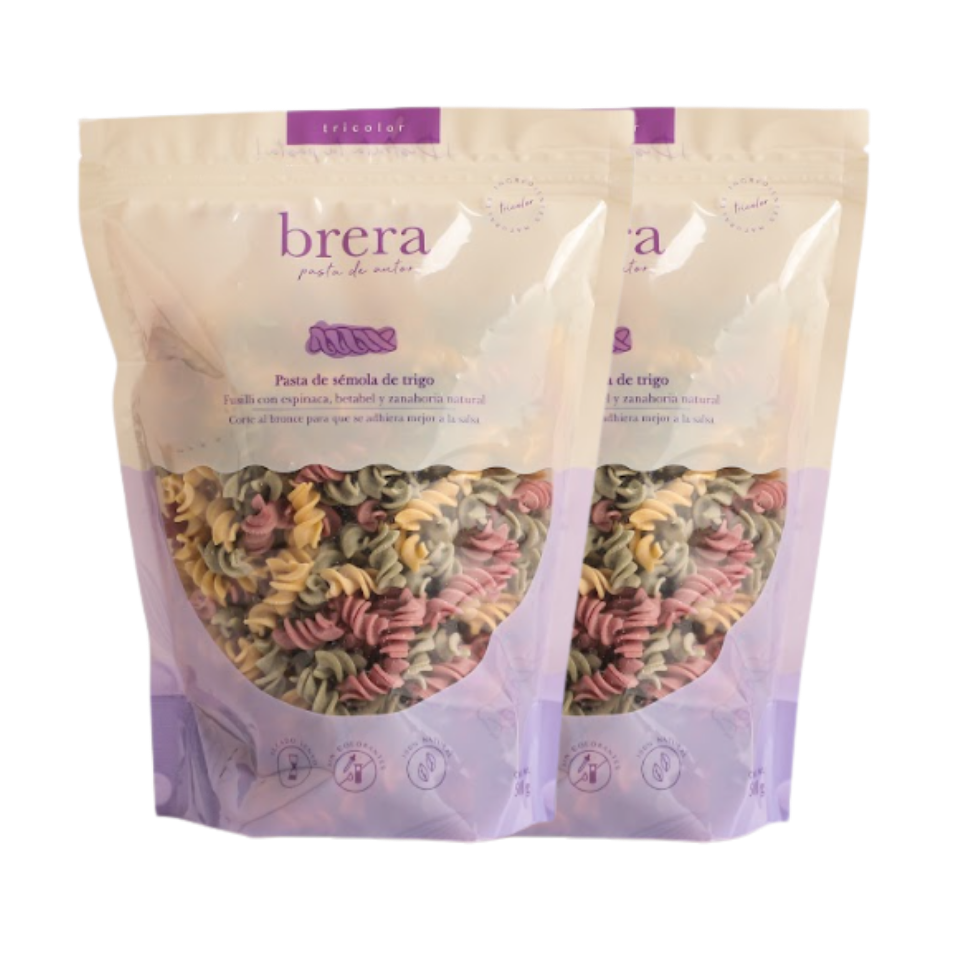 Paquete doble morado