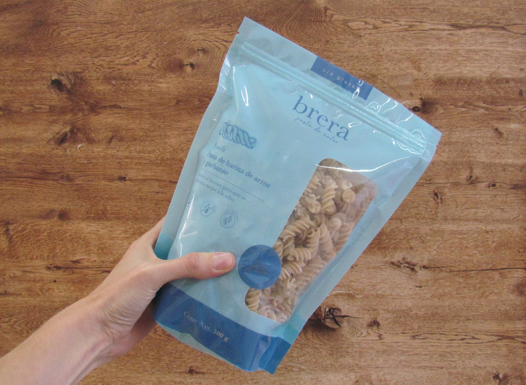 Fusilli sin gluten con harina de arroz y garbanzo